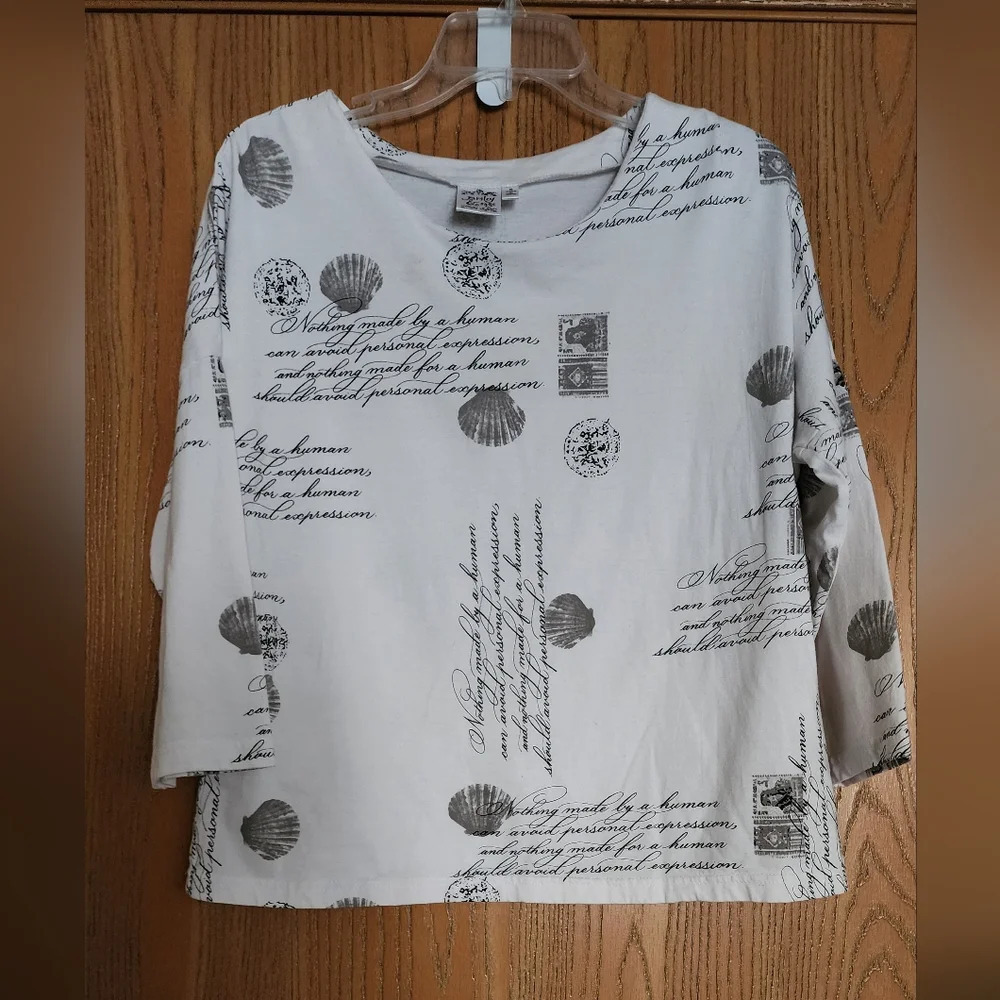 Parsley & Sage 3/4 Sleeve Pullover Tunic Sz S